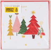 Amnesty International - Kerstbomen - Kerstkaarten - 3 pakjes - 8-delig