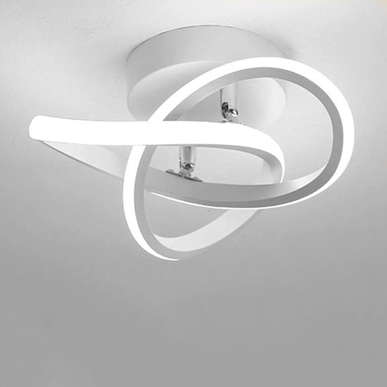 Goeco plafondlamp - LED Plafonniére - wit - Ø24cm - 6500K - 22W