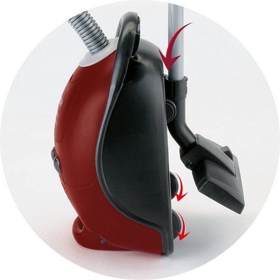 Klein Toys Bosch stofzuiger - 19x25x74 cm - incl. realistische zuig en geluidseffecten - rood - Klein
