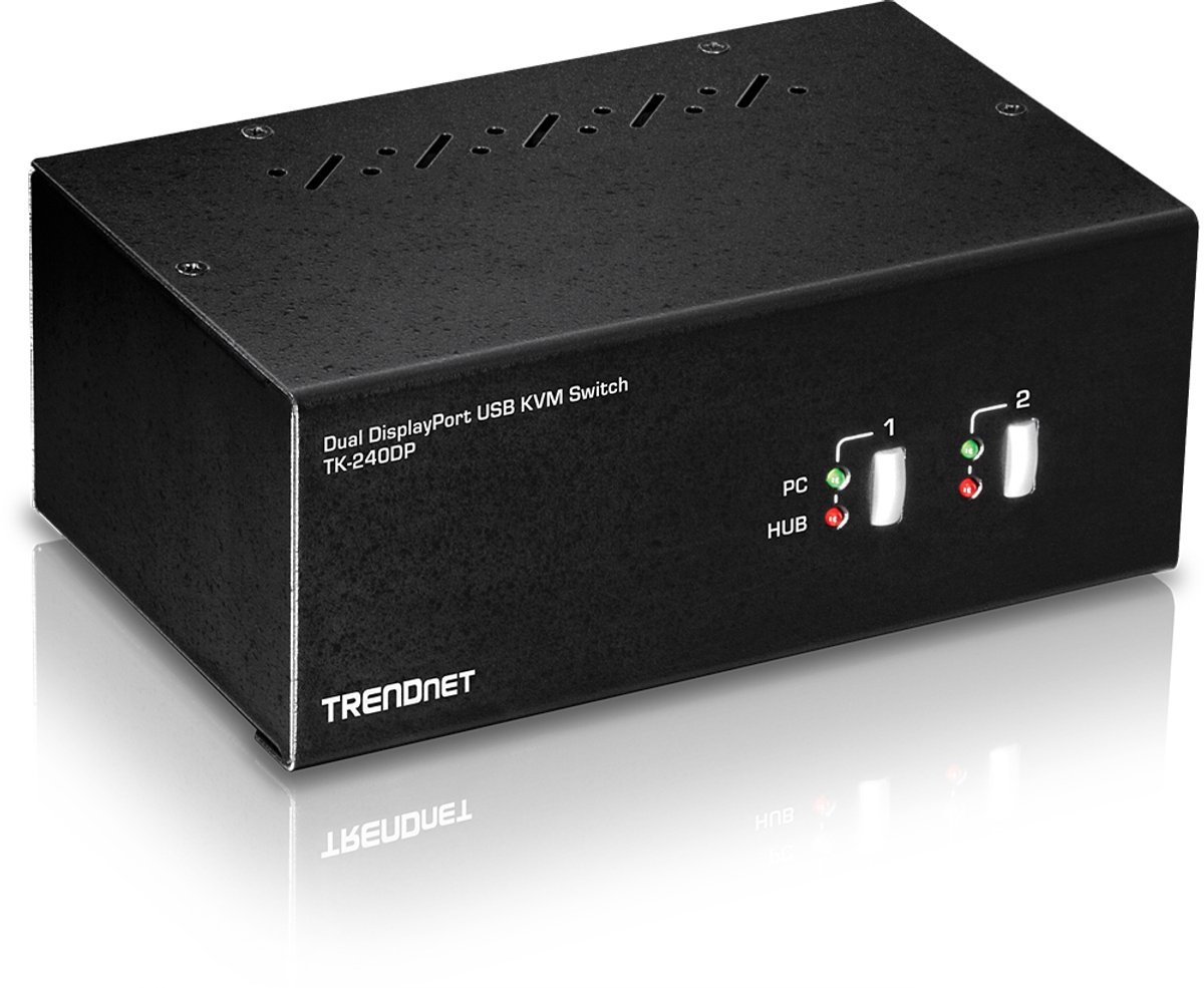 Trendnet TK-240DP KVM-switch Zwart