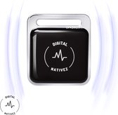 Digital Nativez Bluetooth tracker - compacte AirTag - Bluetooth - Koffer AirTag - geschikt voor Apple en Android - Geen abonnement - Waterdicht - Wereldwijde dekking - Gratis keykoord en batterij - Black Friday
