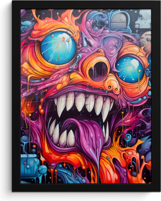 Laagpolig tapijt - abstract - oranje - 160x230 cm - CLASS