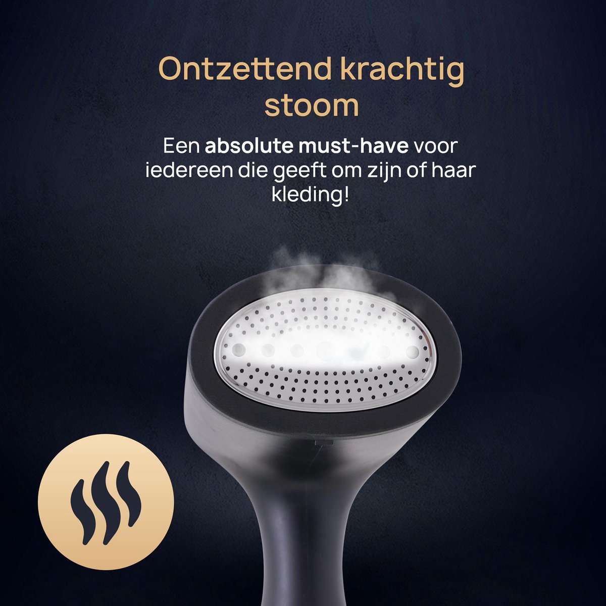 Kledingstomer Draadloos - Handmodel - 1600 Watt - Doodt bacteriën - Zonder snoer