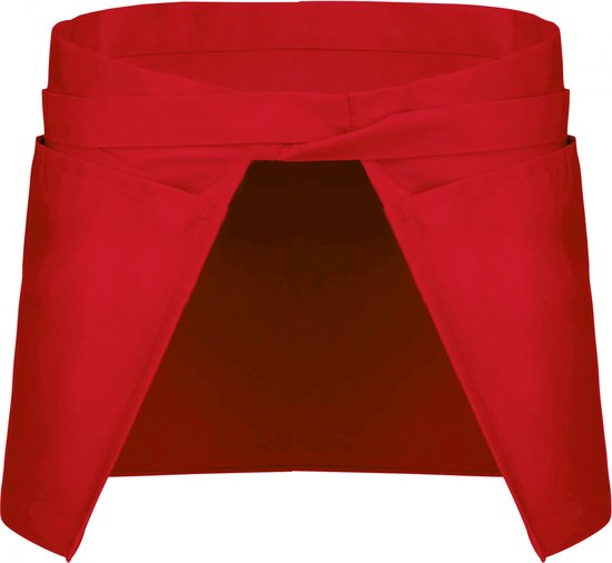 Tablier/Tunique/Chemisier de Travail Unisexe Taille Unique Kariban Rouge 65% Polyester, 35% Katoen