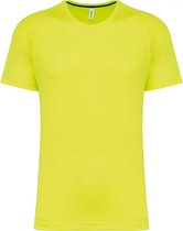 SportT-shirt Heren 3XL Proact Ronde hals Korte mouw Fluorescent Yellow 100% Polyester