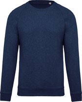 Sweatshirt Kind 8/10 Y (8/10 ans) Kariban Ronde hals Lange mouw French Navy Heather 80% Katoen, 20% Polyester