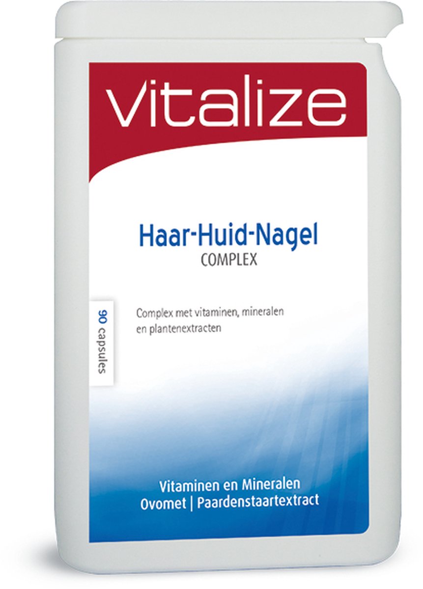 Goedkoopste Vitalize Haar Huid Nagel Complex 90 capsules | Voor het behoud van sterk en glanzend haar - Helpt bij de verzorging van de huid van binnenuit