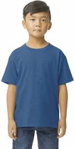 T-shirt Kind 12/14 years (XL) Gildan Ronde hals Korte mouw Royal 100% Katoen