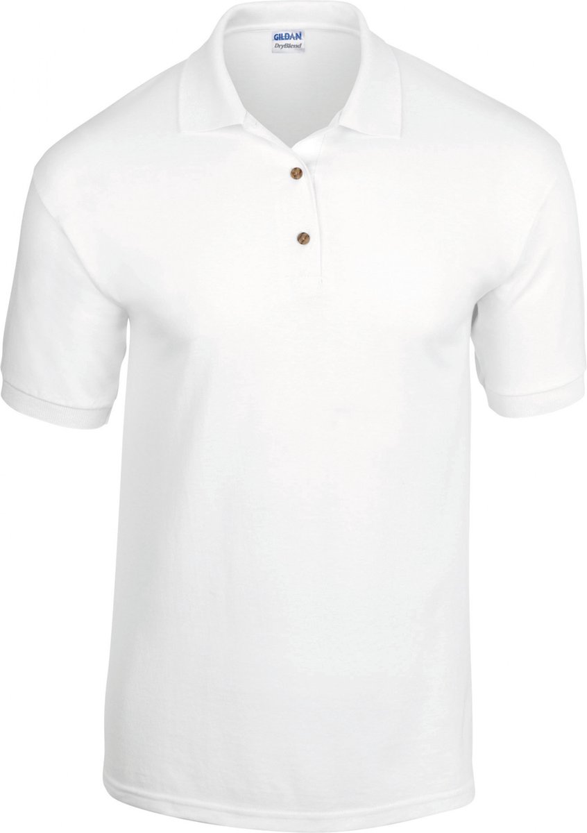 Gildan - DryBlend Polo - Wit - L