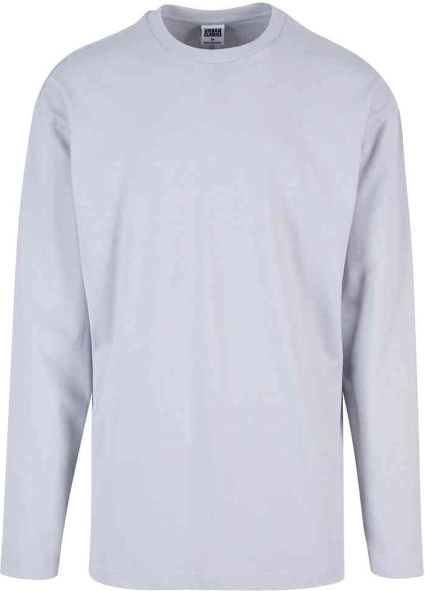 Urban Classics Oversized Open Edge Longsleeve shirt S Grijs
