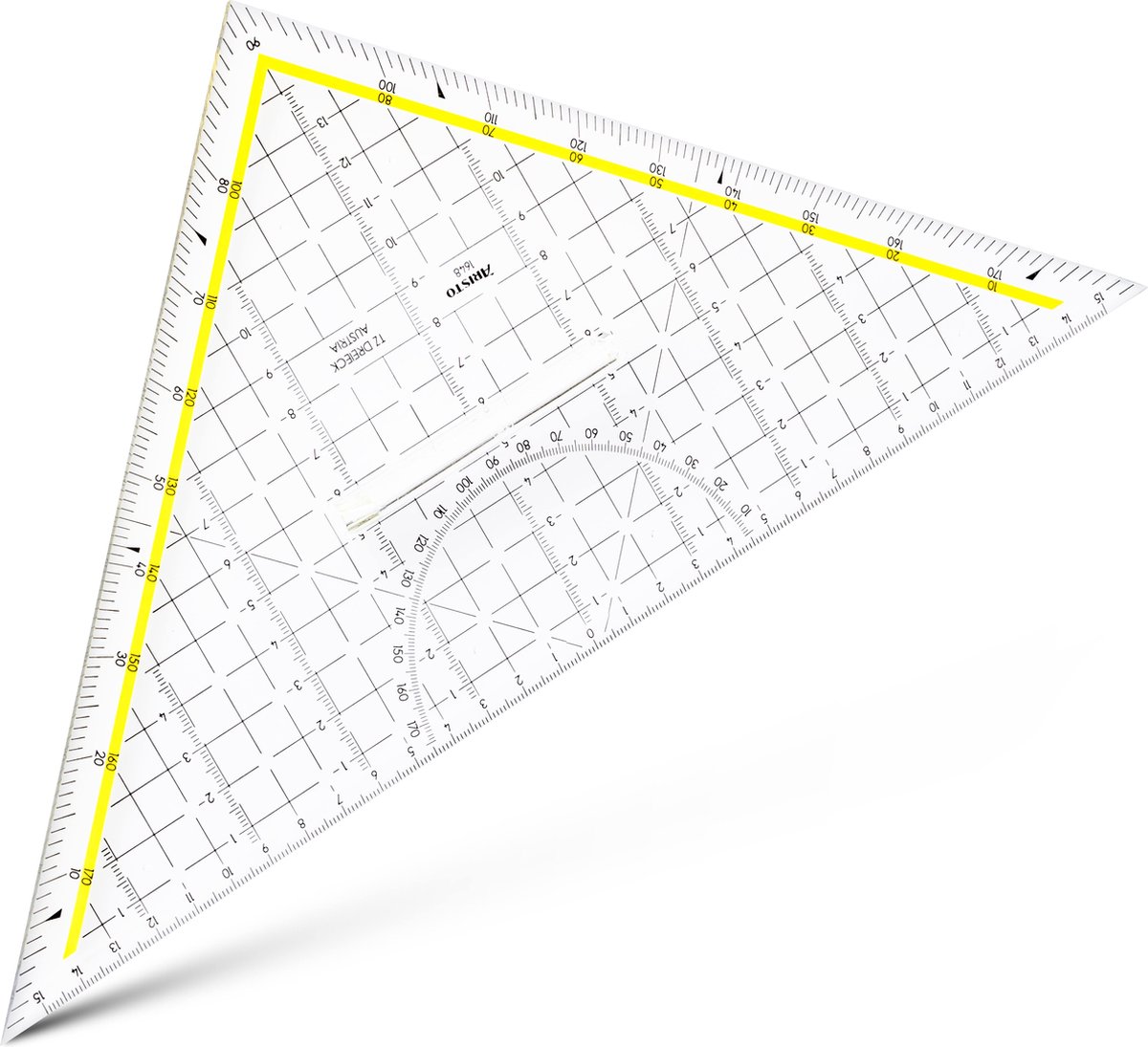 Equerre géométrique Centro - Hypoténuse : 320 mm - Equerres et règles -  Creavea