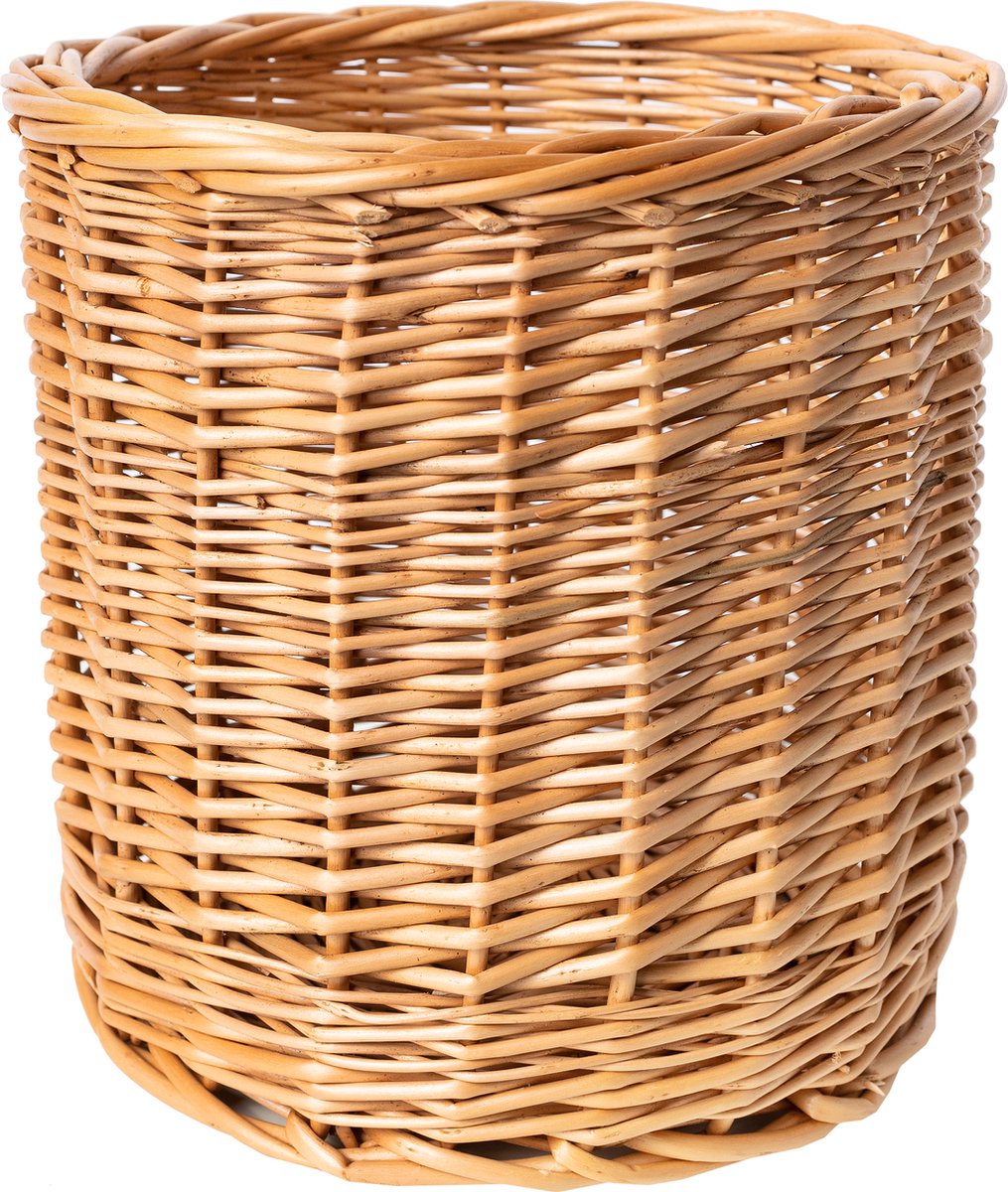 Creative Home Rieten Mand | 21 x 21 x 21 cm | Handgeweven Decoratieve Potcover voor Balkon Bloemenmand voor Bloemen Planten