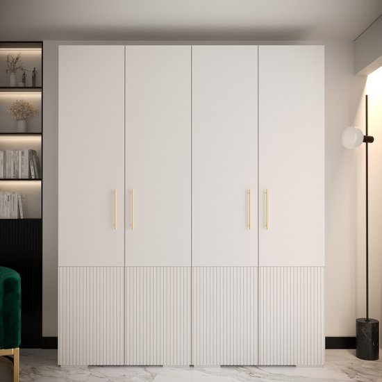 JiaOyu Kledingkast, wit, opvouwbare opbergkast met kledingstang, slaapkamerkast, multifunctionele kast voor woonkamer, slaapkamer, woning, zeer eenvoudige montage, 136 x 50 x 69 cm JiaOyu Kledingkast, wit, opvouwbare opbergkast met kledingstang, slaapkamerkast, multifunctionele kast voor woonkamer, slaapkamer, woning, zeer eenvoudige montage, 136 x 50 x 69 cm