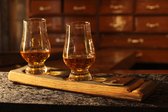 BA Limited Edition Proefplank 'Whisky' met 2 glazen / Sinterklaascadeau / Kerstcadeau / Whisky Gift Set
