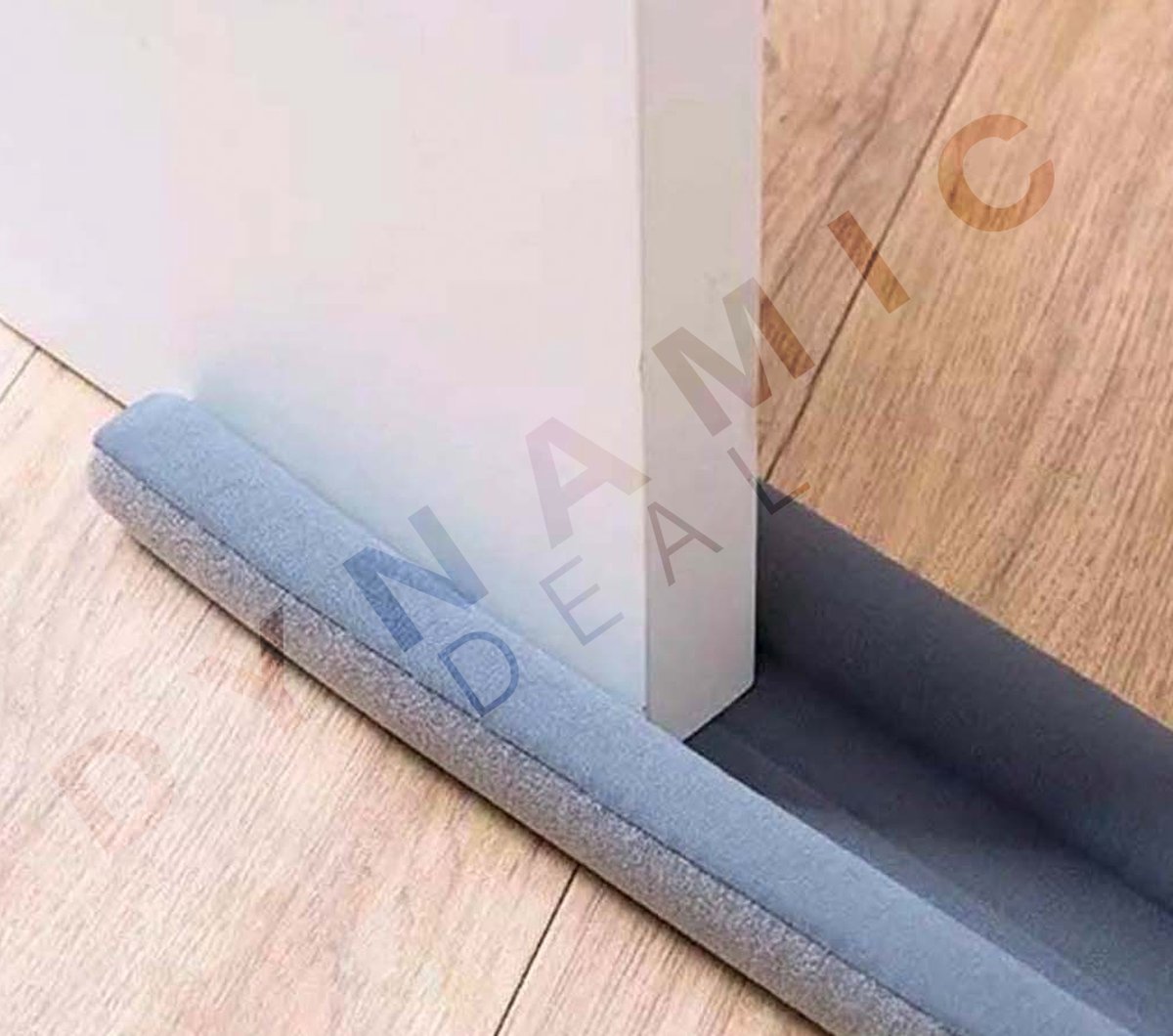 Set 2x Dubbele Tochtstopper - Tochtstrips voor Deuren - Tochtrol - Tochthond - Aanpasbaar - Tochtstrip - Tochtwering - Tochtband
