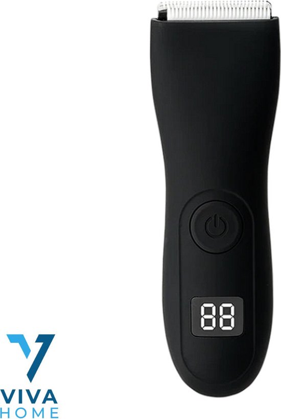 VivaHome Trimmer Bodygroomer Voor Mannen Waterdicht Voor Onder de Douche bol
