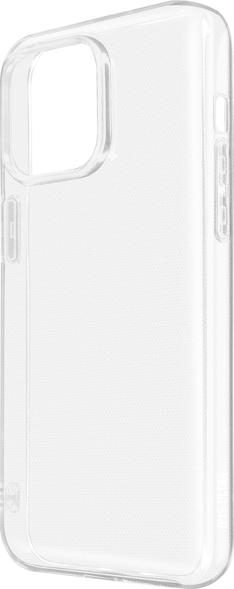 Avizar Hoes Geschikt voor iPhone 15 Pro Max Siliconengel, Transparant