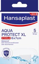 Hansaplast Wond Pleister - Aqua Protect Sterile XL - 5 strips - Beschermt tegen vuil en bacteriën - Grote en steriele pleisters - 100% waterproof - Sterk absorberend, niet-klevend wondkussen