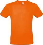 2-Pack herenshirt '150' met ronde hals B&C Collectie Oranje maat L