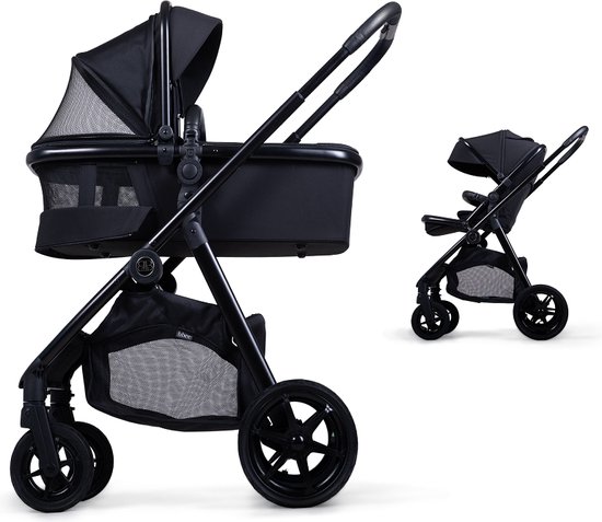 Duo Kinderwagen Titanium Baby Solid Pollux Lush Black | Van Asten Babysuperstore Duo Kinderwagen Titanium Baby Solid Pollux Lush Black | Van Asten Babysuperstore