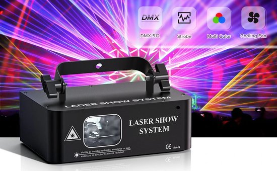 DJLicht Lasershow - DMX Laser - Professioneel Effect voor Disco ...