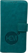 HEM hoes geschikt voor iPhone 14 Plus - Pure Turquoise Leren Portemonnee Hoesje - Lederen Wallet Case TPU - Book Case - Flip Cover - Boek - 360º beschermend Telefoonhoesje