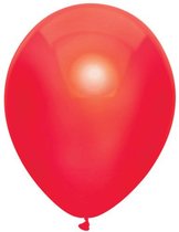 Ballonnen metallic rood - 30 cm - 50 stuks