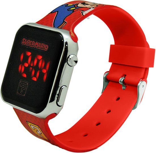Disney 5-DIS031 Super Mario Kinderhorloge met LED Display voor datum en ...