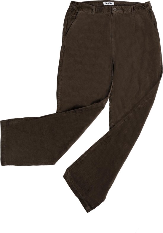 Loose fit corduroy broek voor dames in Bruin - NEELE