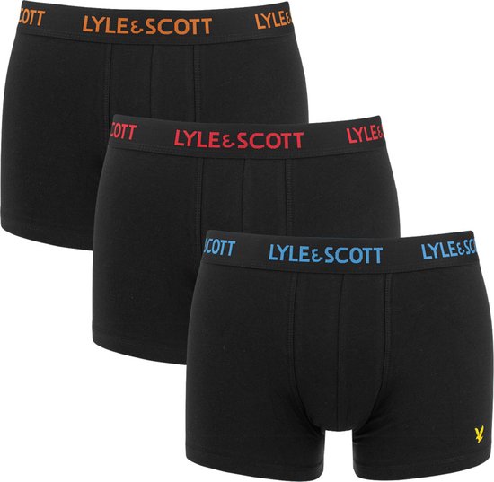 Lyle & Scott 3P boxers barclay zwart - XXL