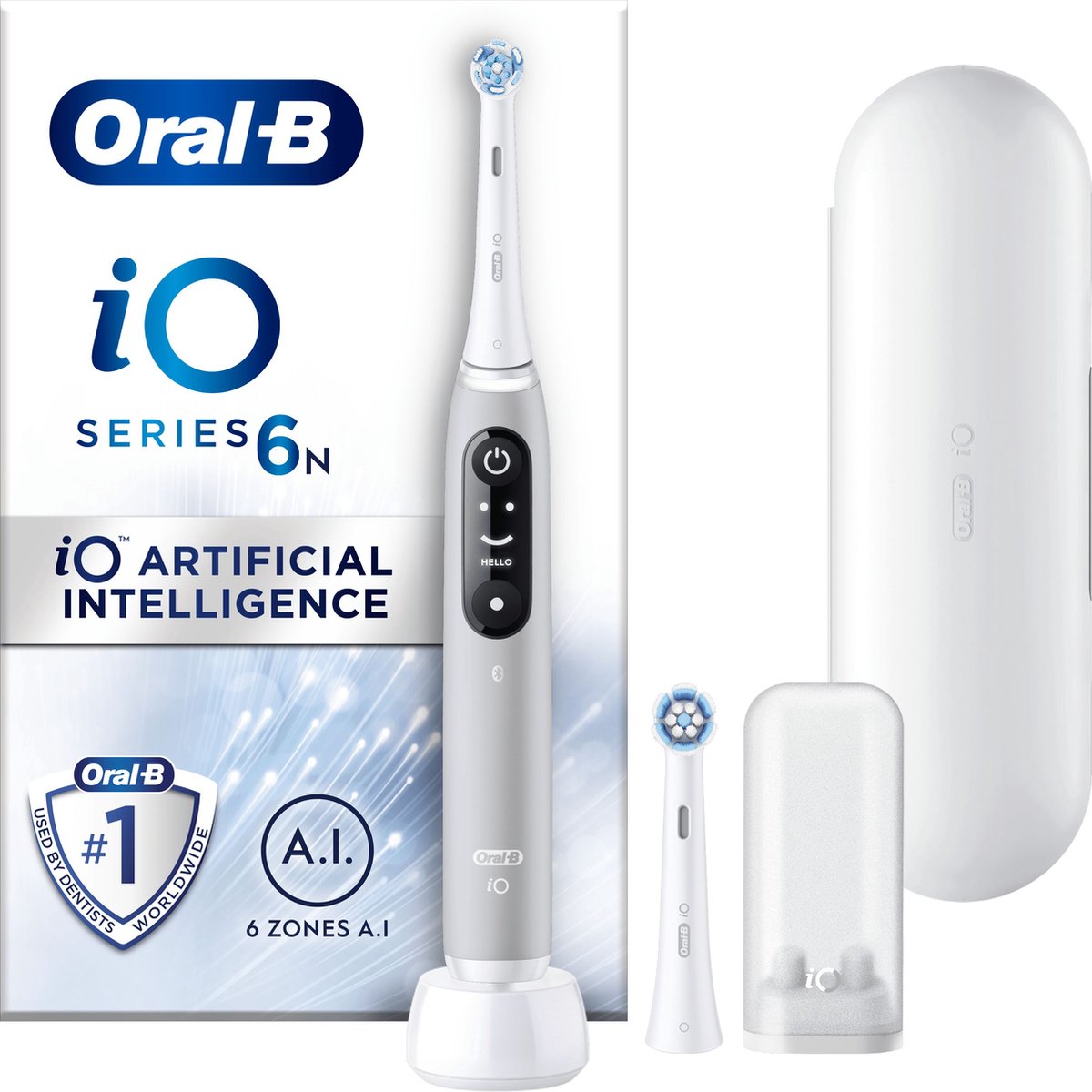 Oral-B iO 6N - Elektrische Tandenborstel - Grijs
