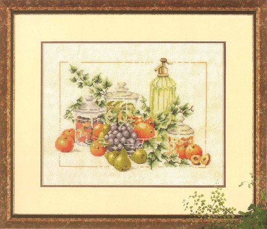 borduurpakket 34315 stilleven, fruit (collectors item!)