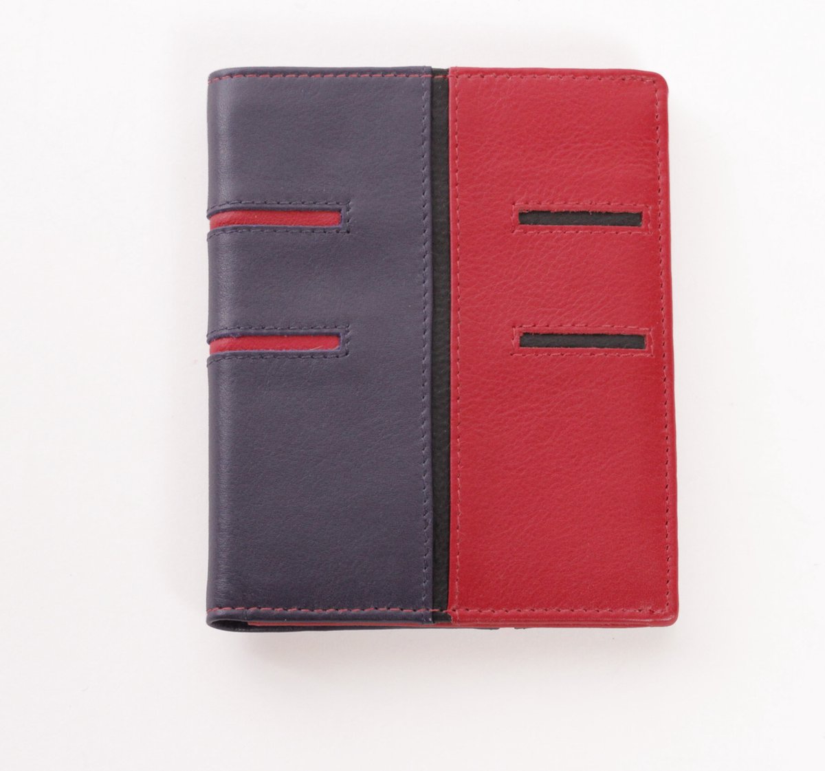 Helsinki portemonnee paars, felrood, zwart