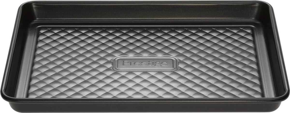 Inspire Oven Tray Non Stick - Bakplaat met Gewatteerde Basis, Vriezer & Vaatwasmachinebestendig, Heavy Gauge Carbon Steel Bakvormen, 26,5 x 19 x 2 cm