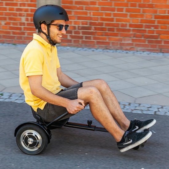 RCB Hoverboardzitting, go-kart accessoires voor hoverboards, hoverboard met zitje geschikt voor alle 6,5-10 inch (16,5-25,5 cm) zelfbalancerende scooters met twee wielen, hoverkart voor volwassenen en kinderen RCB Hoverboardzitting, go-kart accessoires voor hoverboards, hoverboard met zitje geschikt voor alle 6,5-10 inch (16,5-25,5 cm) zelfbalancerende scooters met twee wielen, hoverkart voor volwassenen en kinderen