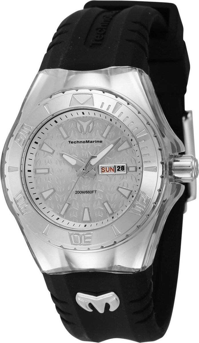 TechnoMarine Cruise TM-122016 Dames Horloge - Waterdicht - Analoog - Quartz Uurwerk - Roestvrij Staal met zilveren Wijzerplaat - 36mm