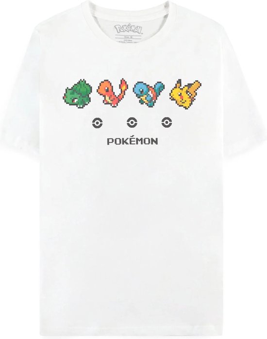 Pokémon - Starters Heren T-shirt - Wit