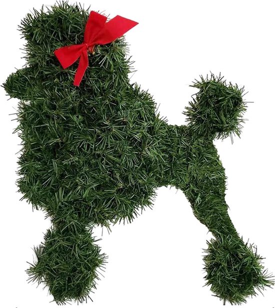 Kerstkrans Decoratie Labrador Retriever Krans Kunstmatige Krans Voordeur Decoratie Schattige Hondenkrans Home Garden Feestdag Trap Schouw Decoratie
