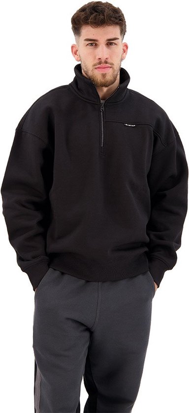 G-star Skipper Halve Rits Sweatshirt Zwart XL Man