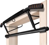 Optrekstang deurkozijnen - sterk belastbare pull-up bar [tot 200 kg] - deurrek zonder opbouw - 20 cm hoger in het frame - ook voor dips & push-ups