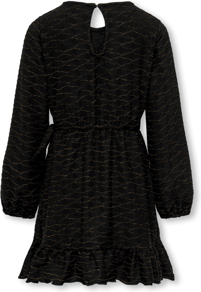 KIDS ONLY Robe Midi Fille Noire Moulante Sans Manches - Kogbelfast Life S/L Dress, Parfaite Pour 10-12 Ans (158-164 EU)