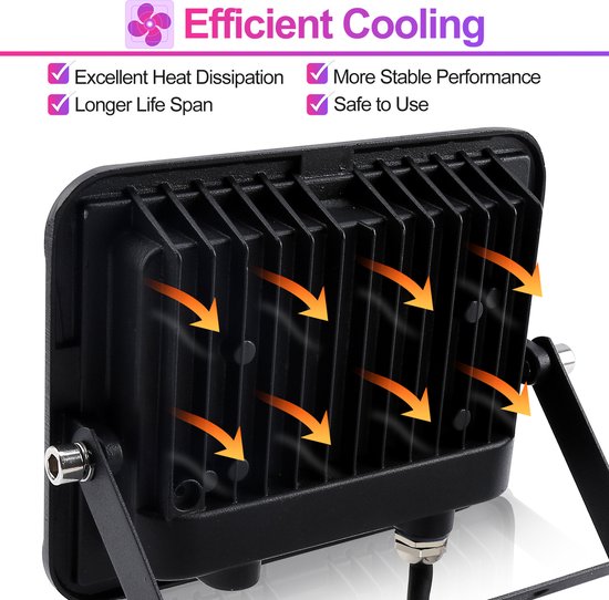 RIGODON 2 Stuks RGB LED-schijnwerper voor buiten, 30W dimbaar 16 kleur veranderende schijnwerpers voor tuin, binnenplaats, landschap, IP66, elektrisch netvoeding, afstandsbediening, 175-265V