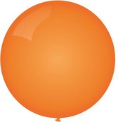Topballon oranje 6 stuks - 91 cm