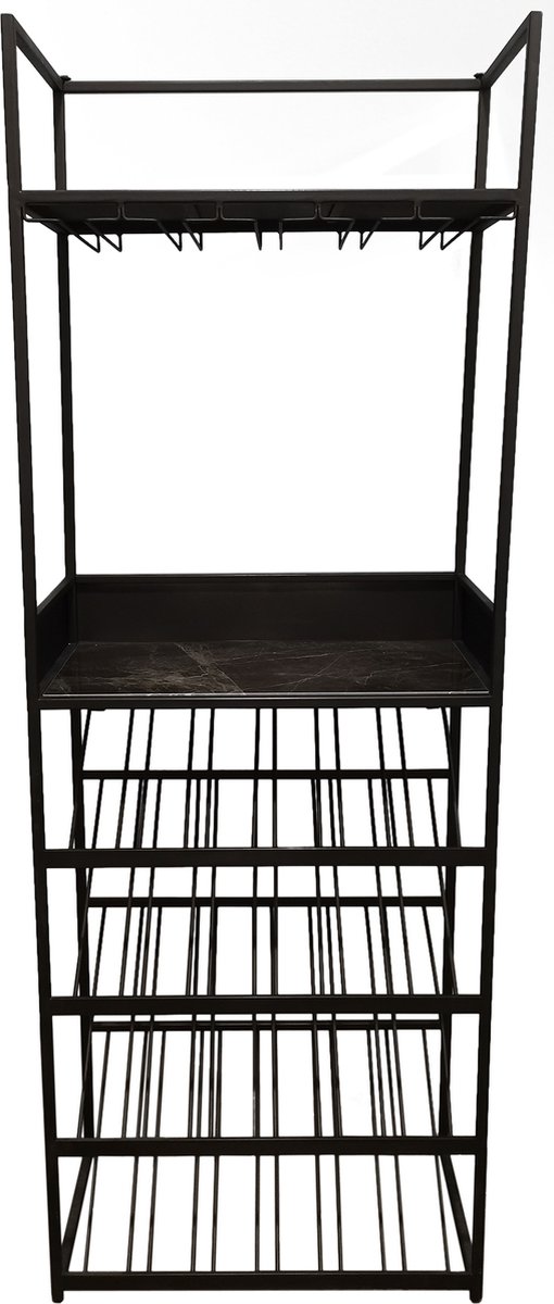 PTMD - Wijnrek Arto - Grijs - 65x35x180cm