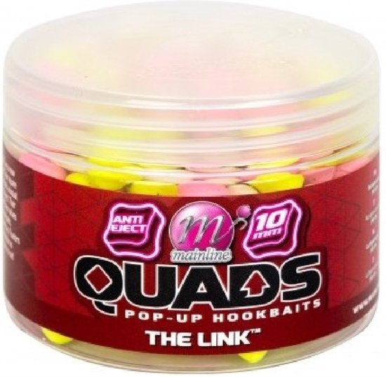 Mainline Quads Pop-Up Hookbait 10mm - Smaak : The Link | bol