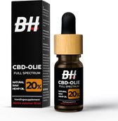 Body Hackers CBD Oil - Complément Alimentaire - 20% CBD - Huile de Chanvre 10 ml - Spectre Complet - Extrait Naturel - Vegan