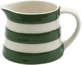 Cornishware Adder Green - melkkannetje - 140ml - dreadnought mini jug - donkergroen melkkannetje handbeschilderd