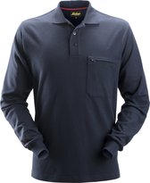 Snickers 2660 ProtecWork, Poloshirt met Lange Mouwen - Donker Blauw - XL