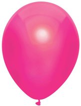 Ballonnen metallic hot pink - 30 cm - 50 stuks