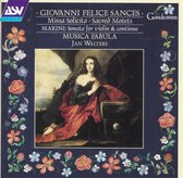 Missa Solicita, Sacred Motets - Giovanni Felice Sances, Biagio Marini - Musica Fabula o.l.v. Jan Walters